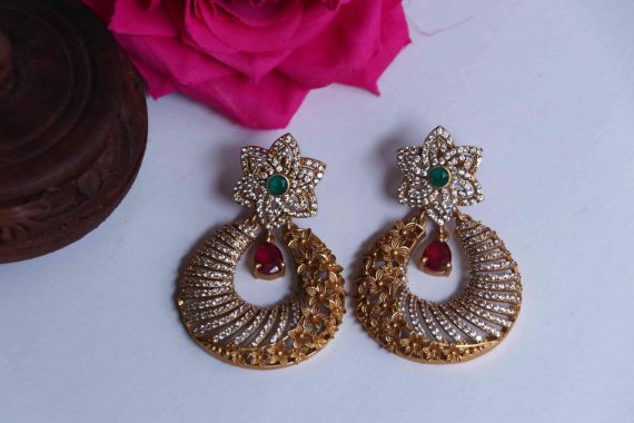 Imitation Floral Light Weight Earrings-02