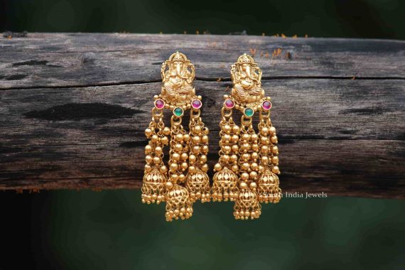 Beautiful Ganesha Design Earrings