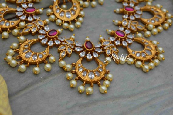 AD Stone Chandbali Designer Necklace