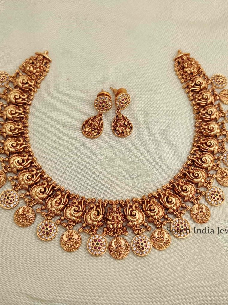 Antique Imitation Lakshmi Necklace-01