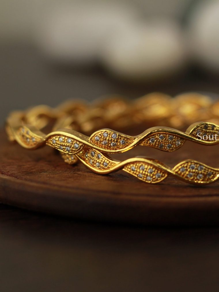 Beautiful White Stone Bangle