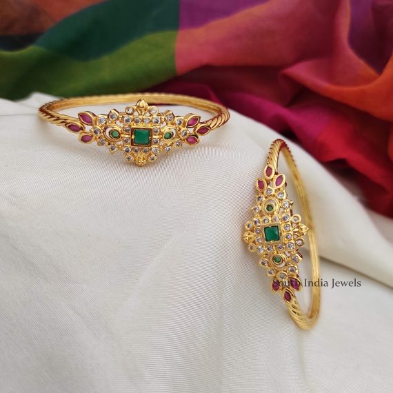 Imitation Multi Stone Kada Bangles