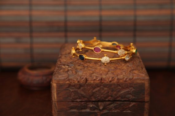 Trendy Designer AD Stone Bangles-02