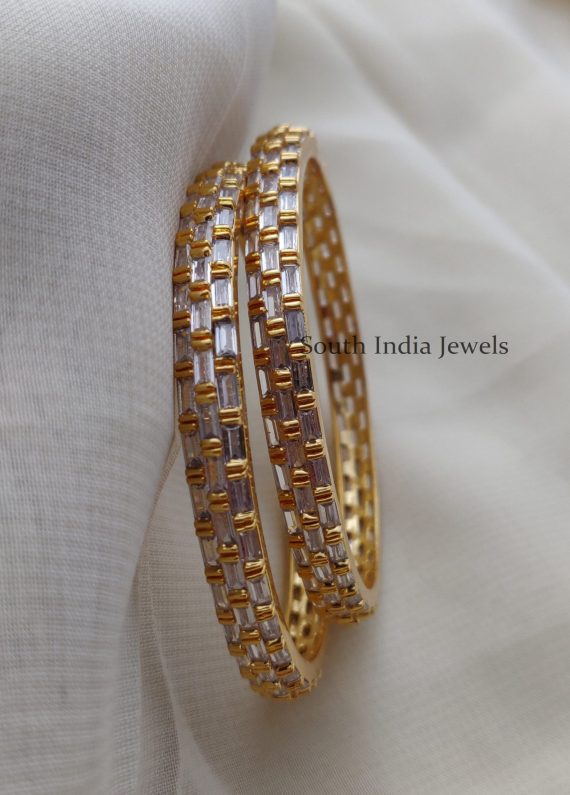 Stunning Crystal AD Stone Bangles