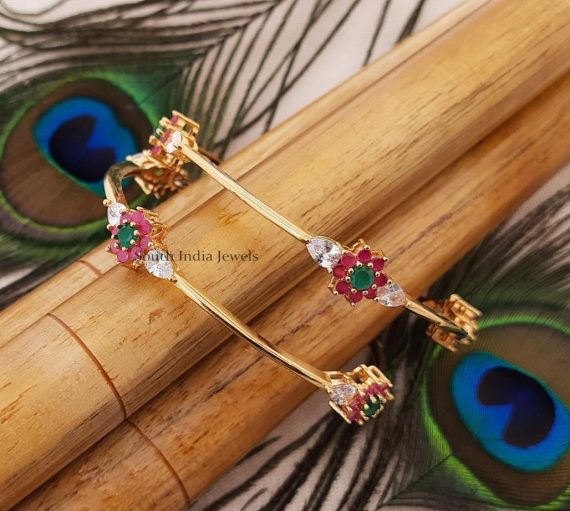 Trendy CZ Stone Bangles`````