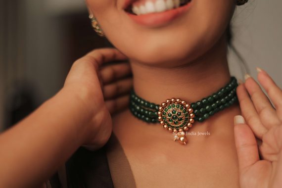 Traditional Emerald Beads Choker