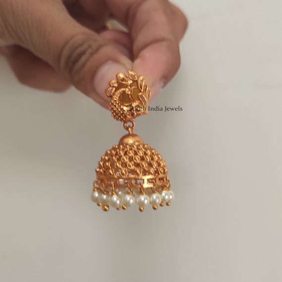 Elegant Peacock Jhumkas