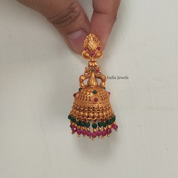 Gorgeous Double Layered Beads Jhumkas