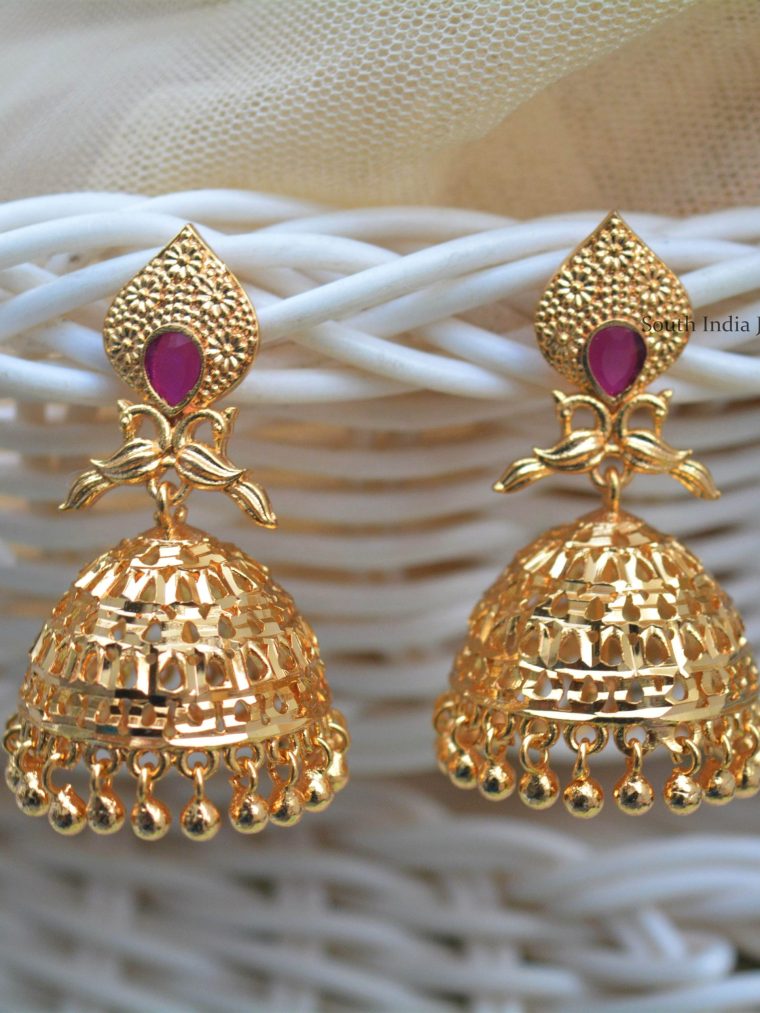 Imitation Gold Polish Jhumkas