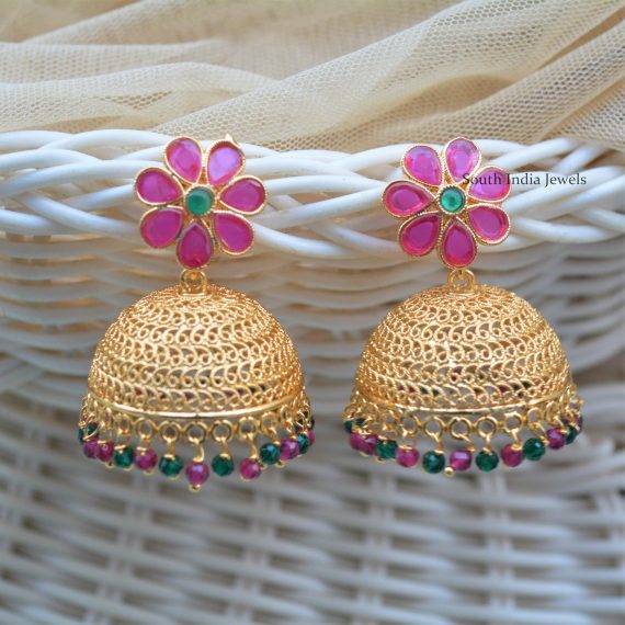 Traditional Gold Polish Jhumkas