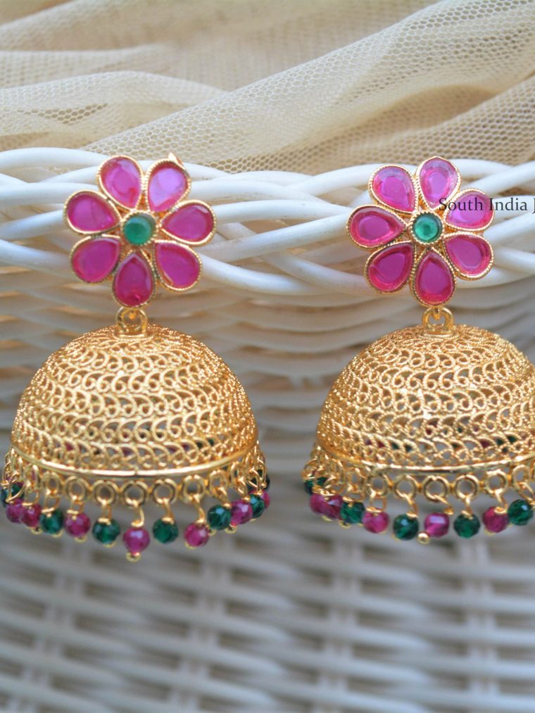 Traditional Gold Polish Jhumkas