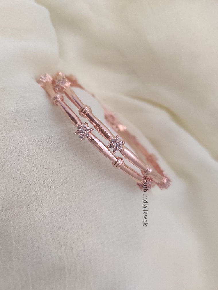 Stunning Rose Gold Star Bangles