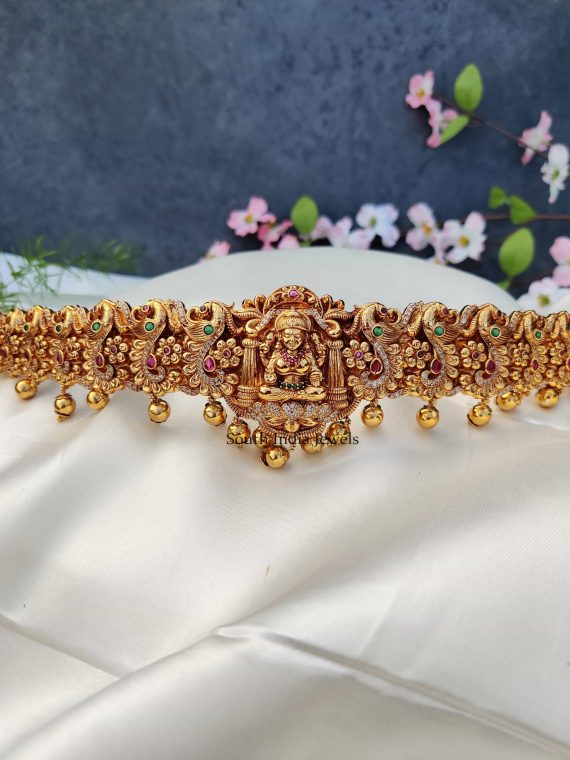 Bridal Golden Beads Lakshmi Hipbelt