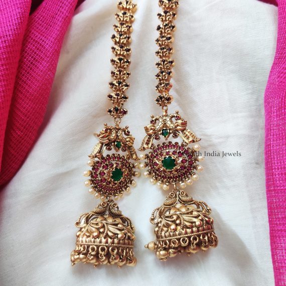 Beautiful-Jhumkas-With-Matta