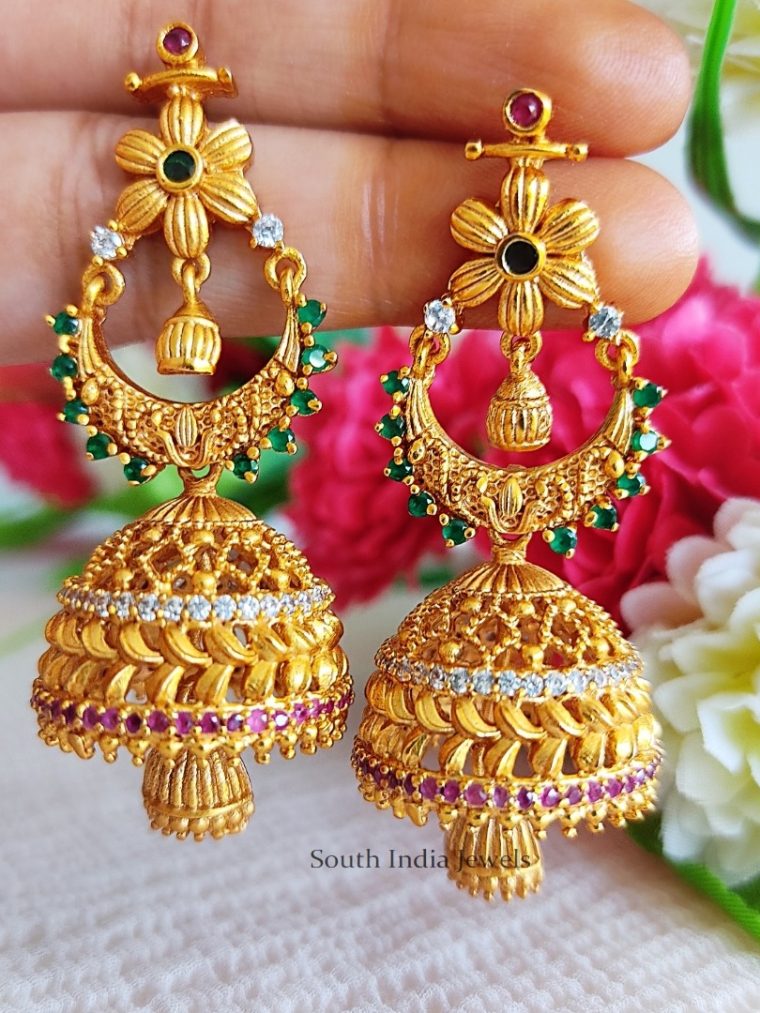 Beautiful Matte Finish Jhumkas