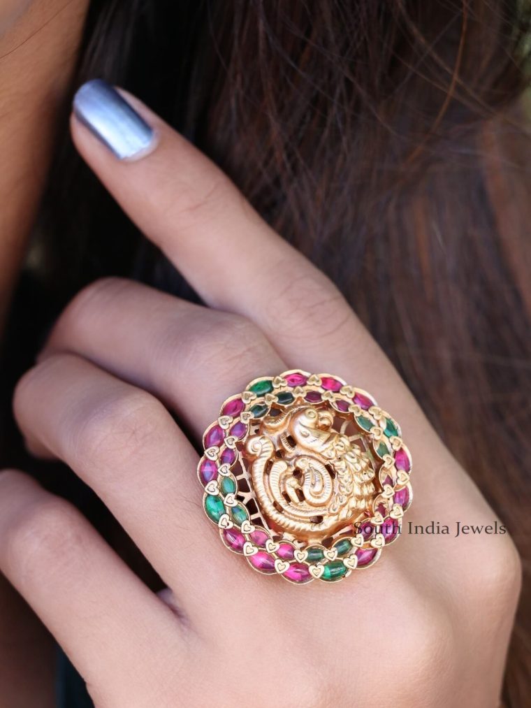 Beautiful Peacock Finger Rings (2)