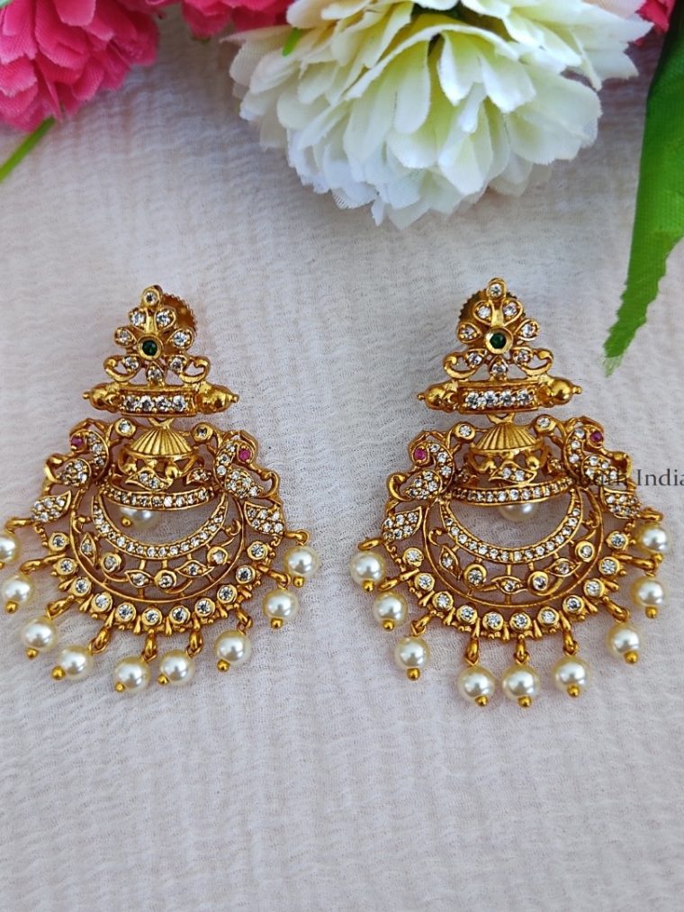 Traditional Chandbali Design Earrings