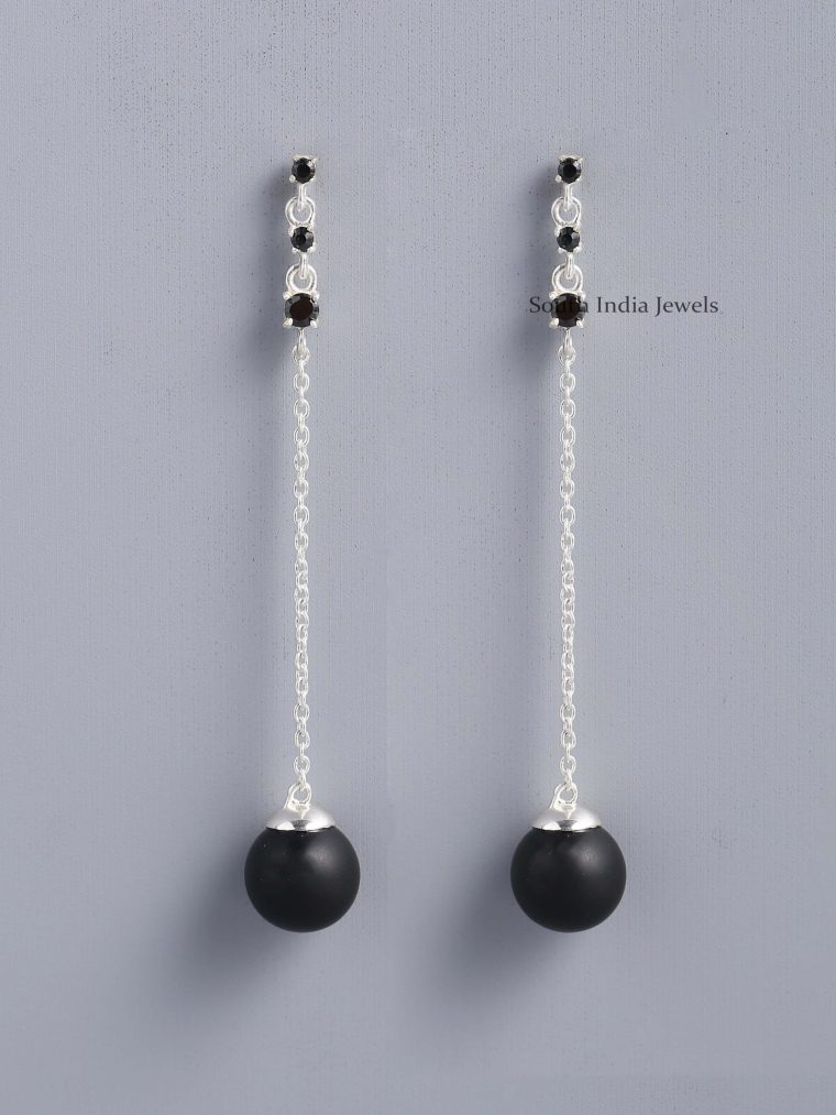 Trendy Onyx Drop Earrings