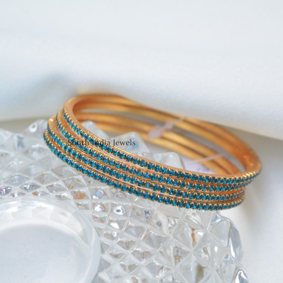 Exquisite Colorful Gold Finish Bangles