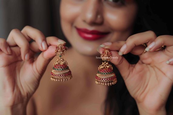 Gorgeous Bridal Lakshmi Jhumkas