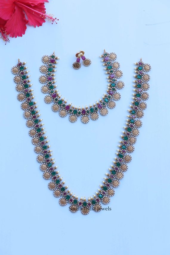 Gorgeous Emerald Stones Design Combo Set