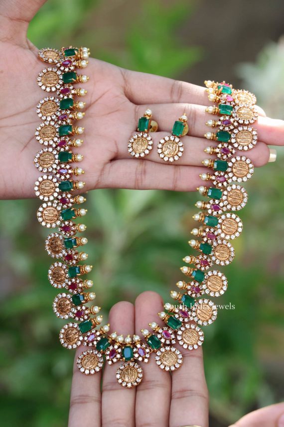 Gorgeous Emerald Stones Design Combo Set