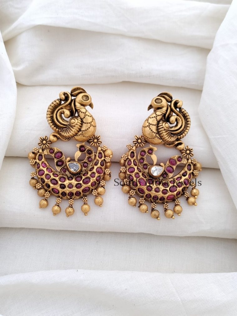 Pretty Nagas Peacock Earrings