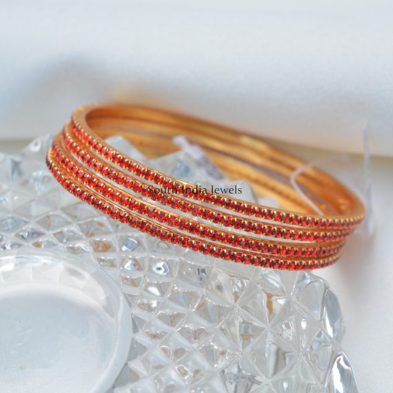 Unique Colorful Gold Finish Bangles