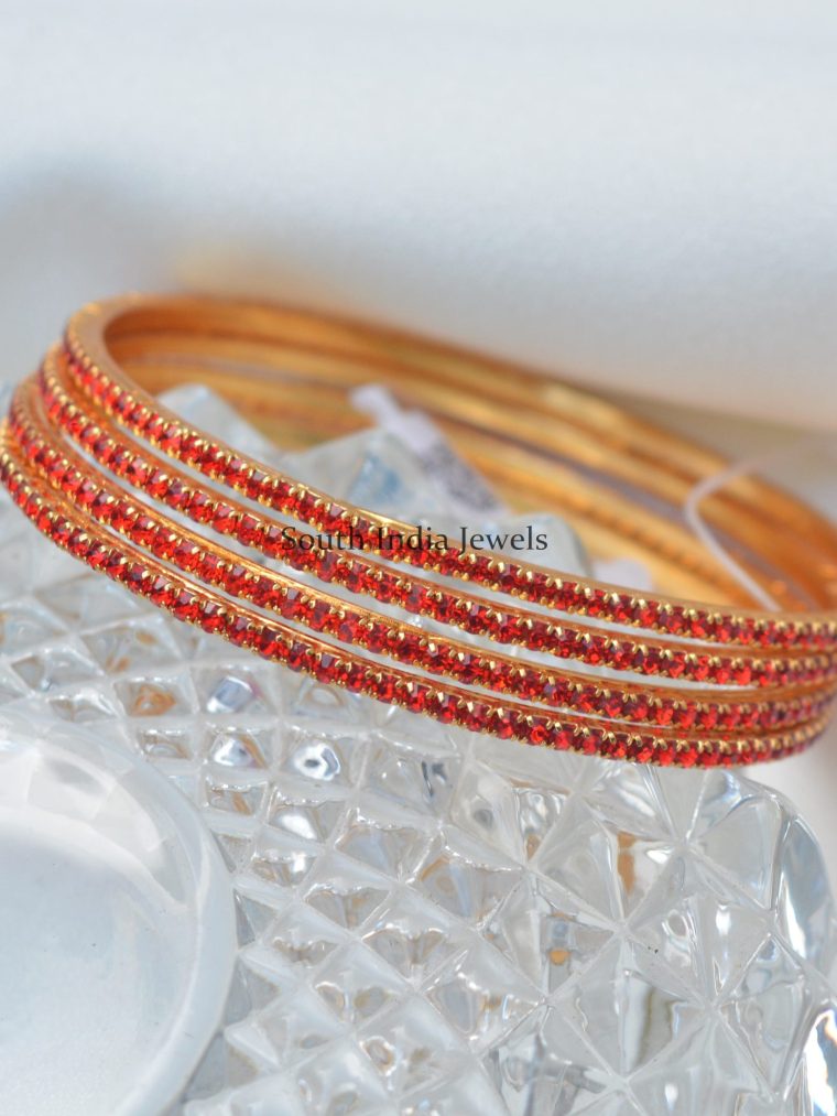 Unique Colorful Gold Finish Bangles