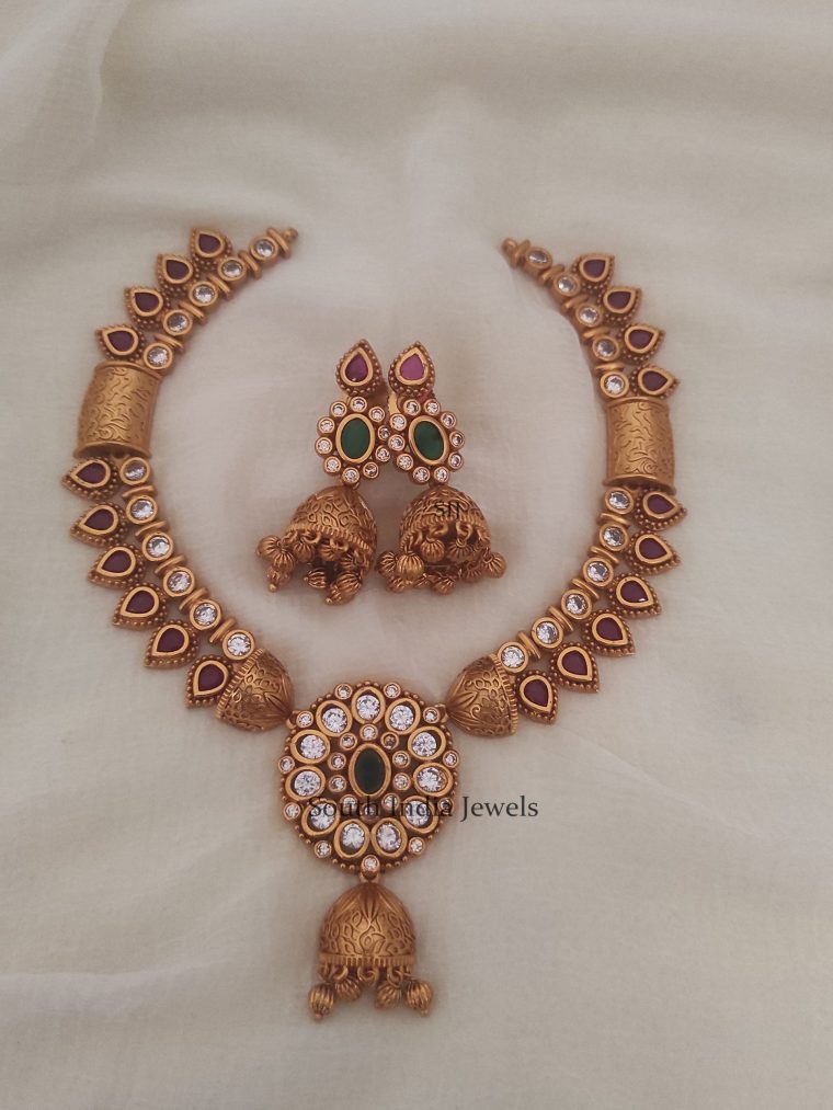 Royal Jhumka Design Necklace