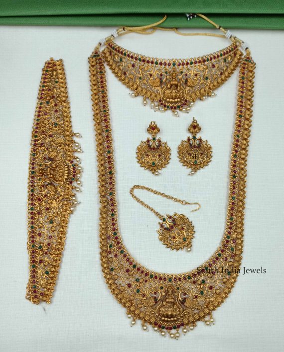 Elegant Temple Jewellery Combo Set