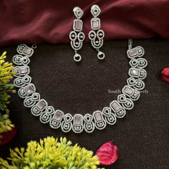 Gorgeous Rhodium CZ Necklace