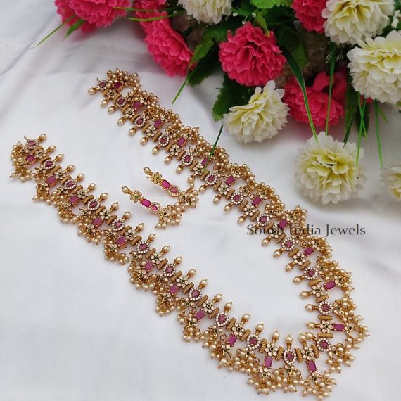 Stunning Long Guttapusalu Necklace