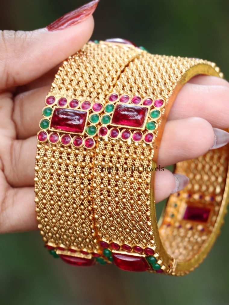 Royal Ruby Green BangleS