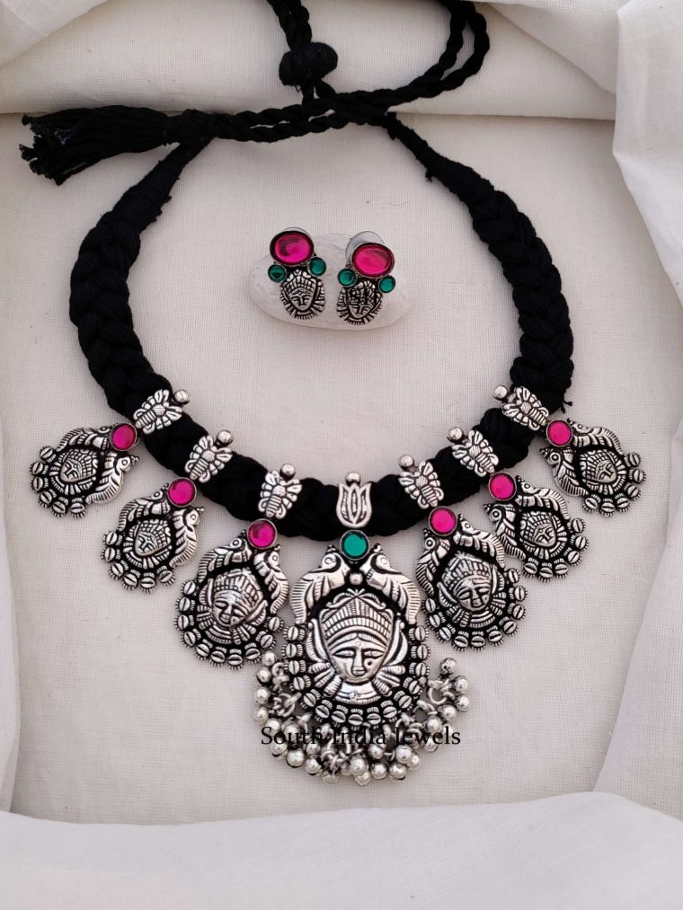 Stunning German Silver Devi Necklace