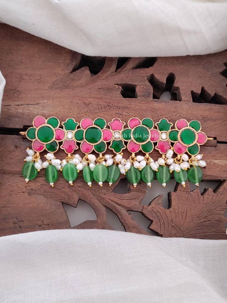 Beautiful Jadau Kundhan Floral Choker