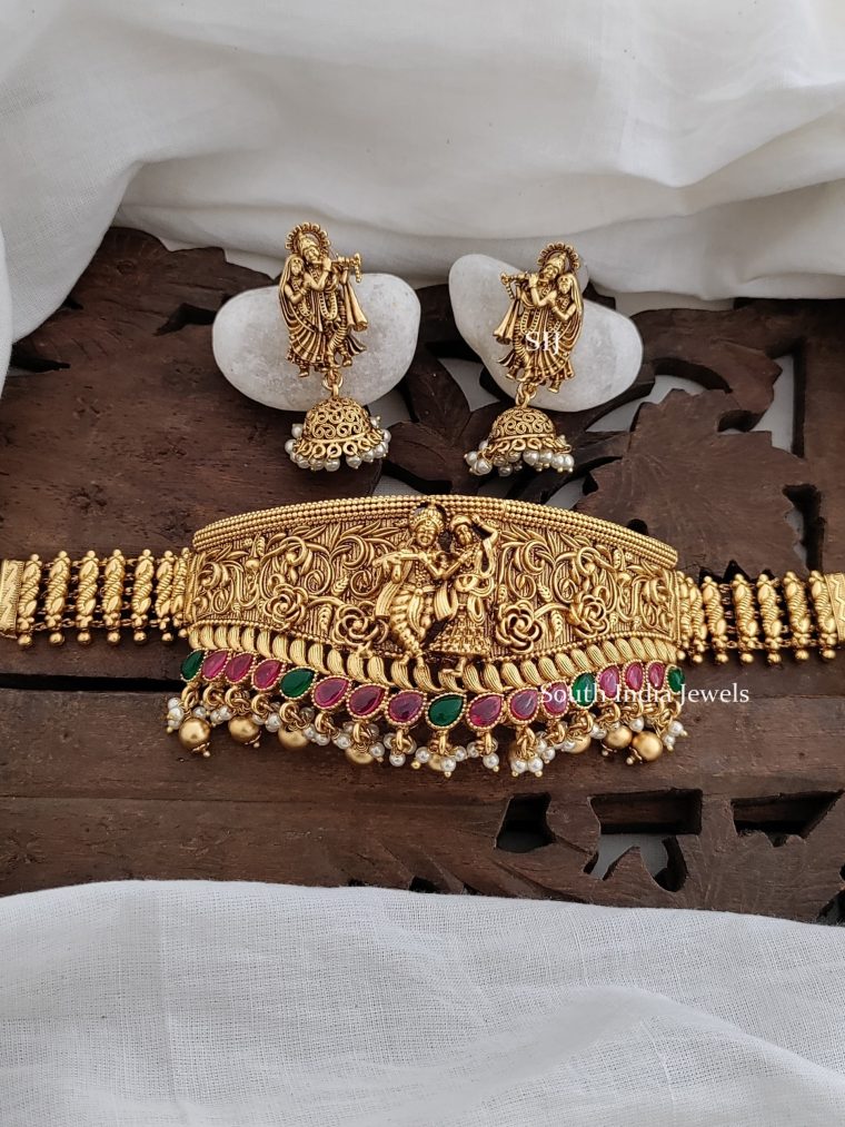 Gorgeous Radha Krishna Choker Set