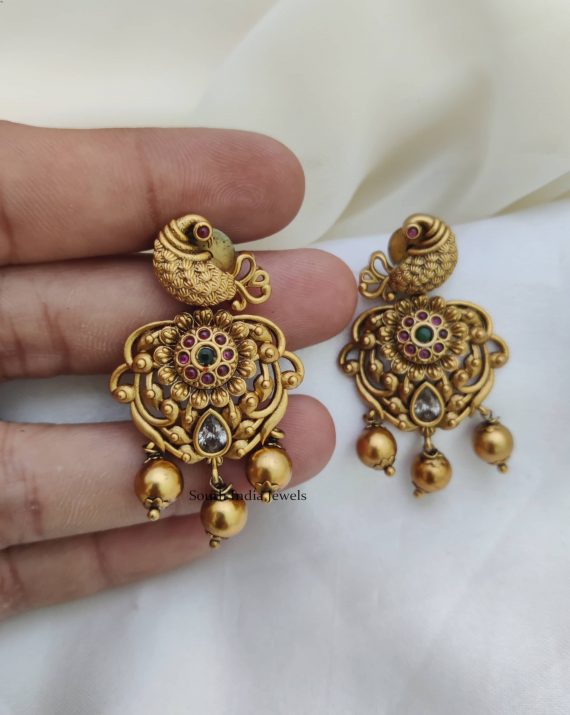 Attractive Peacock Design Earrings