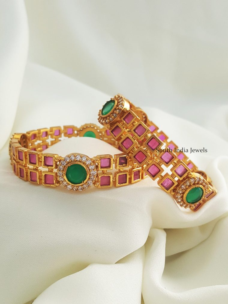 Dazzling Kemp AD Stone Bangle Set (2)