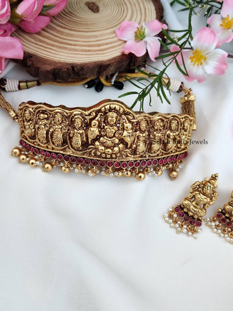 Grand Lakshmi Nakshi Design Choker