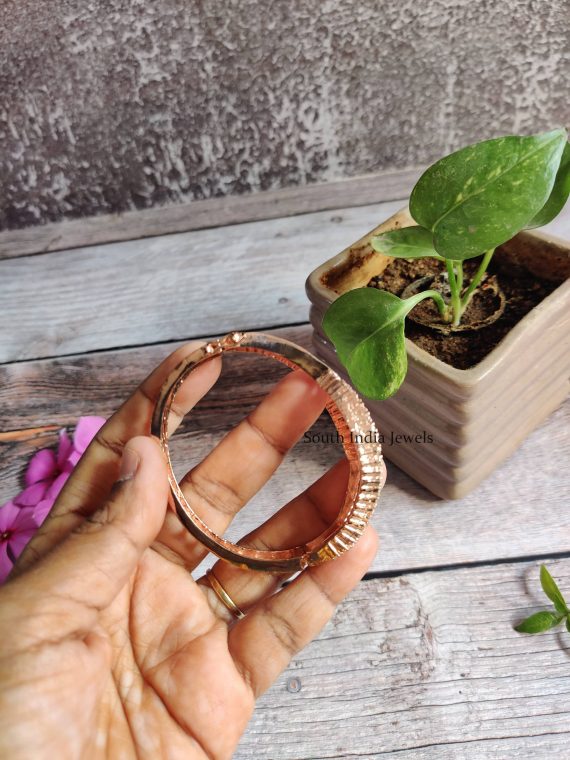 Rose Gold Open Kada Bangles