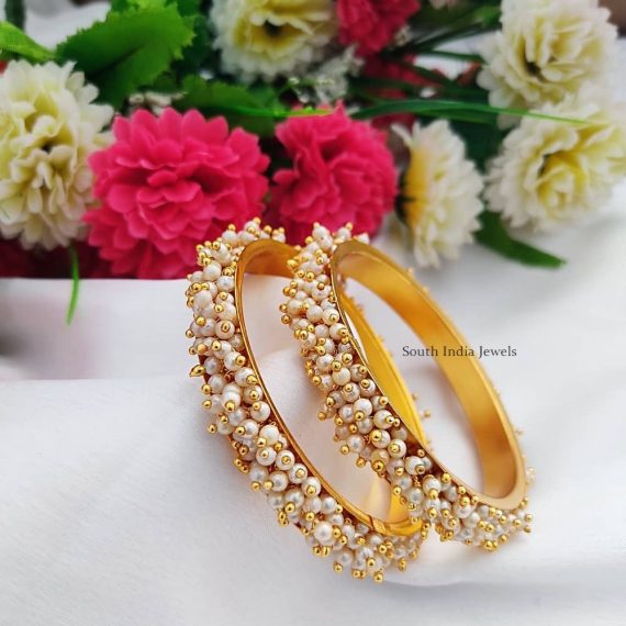 Stunning Pearl Design Bangles