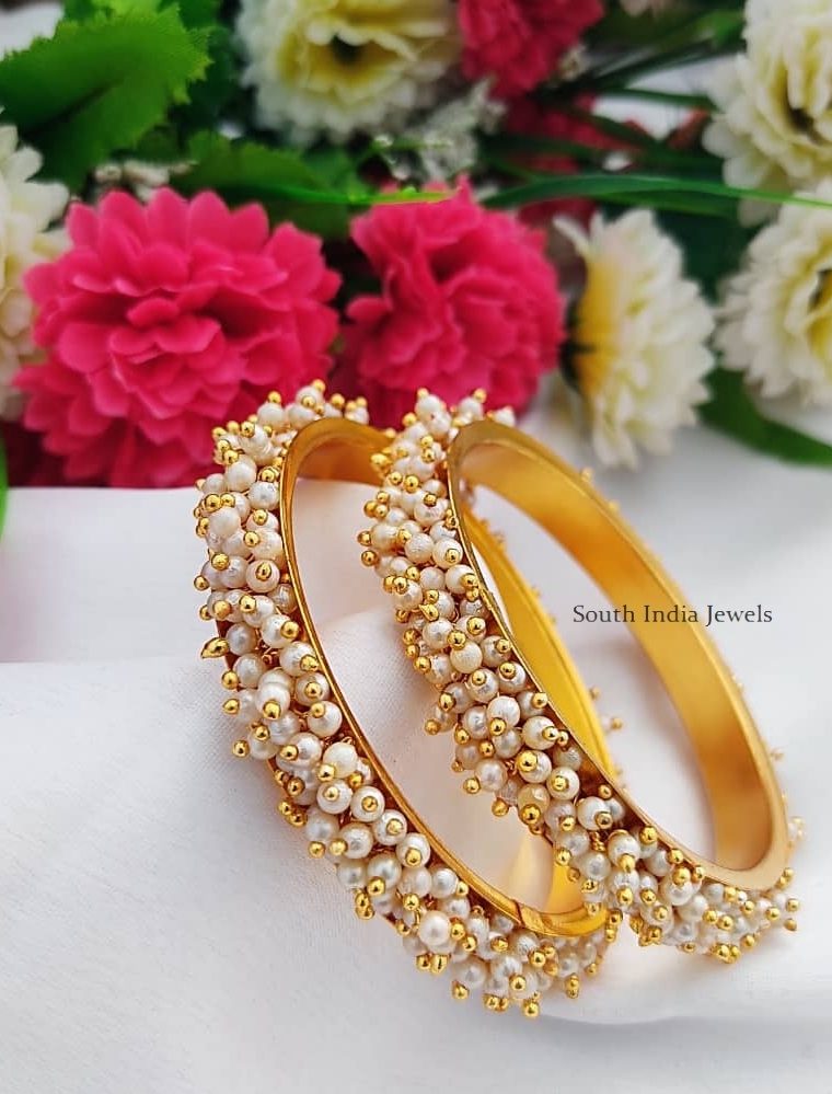 Stunning Pearl Design Bangles