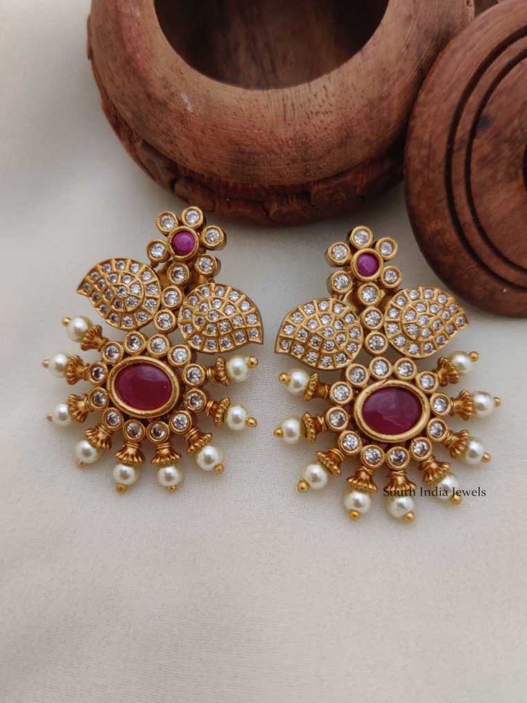 Traditional Leaf Design Earrings