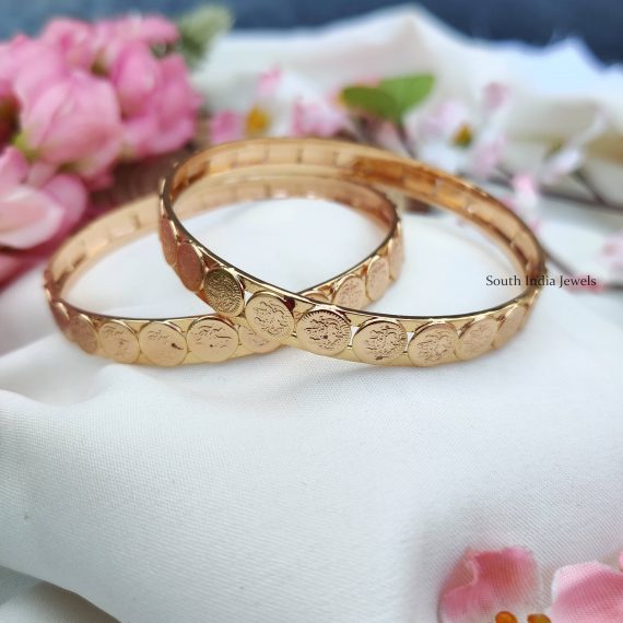 Lakshmi Coin Gold Bangles