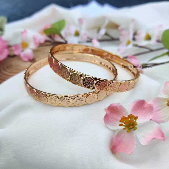 Lakshmi Coin Gold Bangles