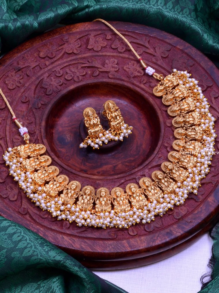 Beautiful Lakshmi Design Necklace