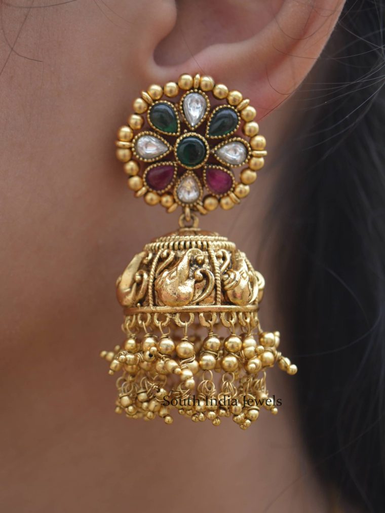 Gorgeous Floral Design Jhumkas