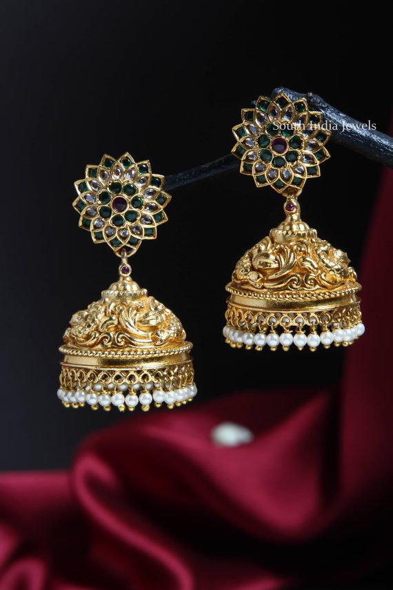 Peacock Antique Jhumkas