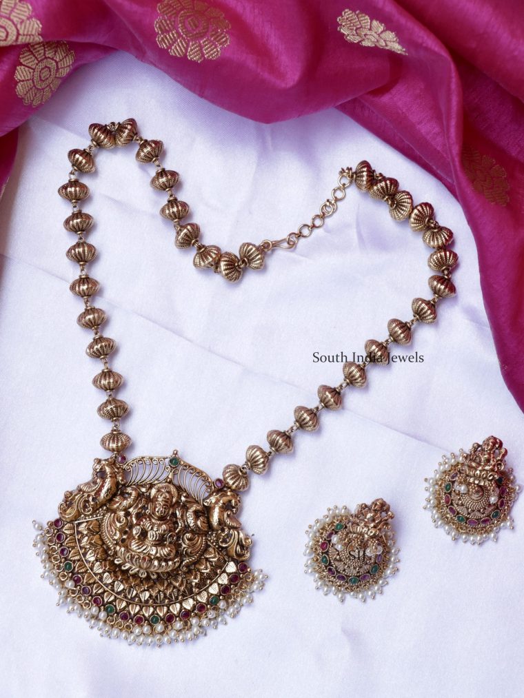 Kamakshi Long Mala Pendant Set